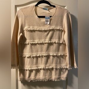 Fringe sweater j. McLaughlin